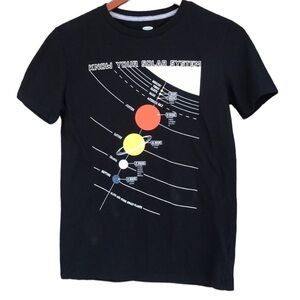 Old Navy Short SleeveCrewneck‎ Know Your Solar System Graphic T-shirt